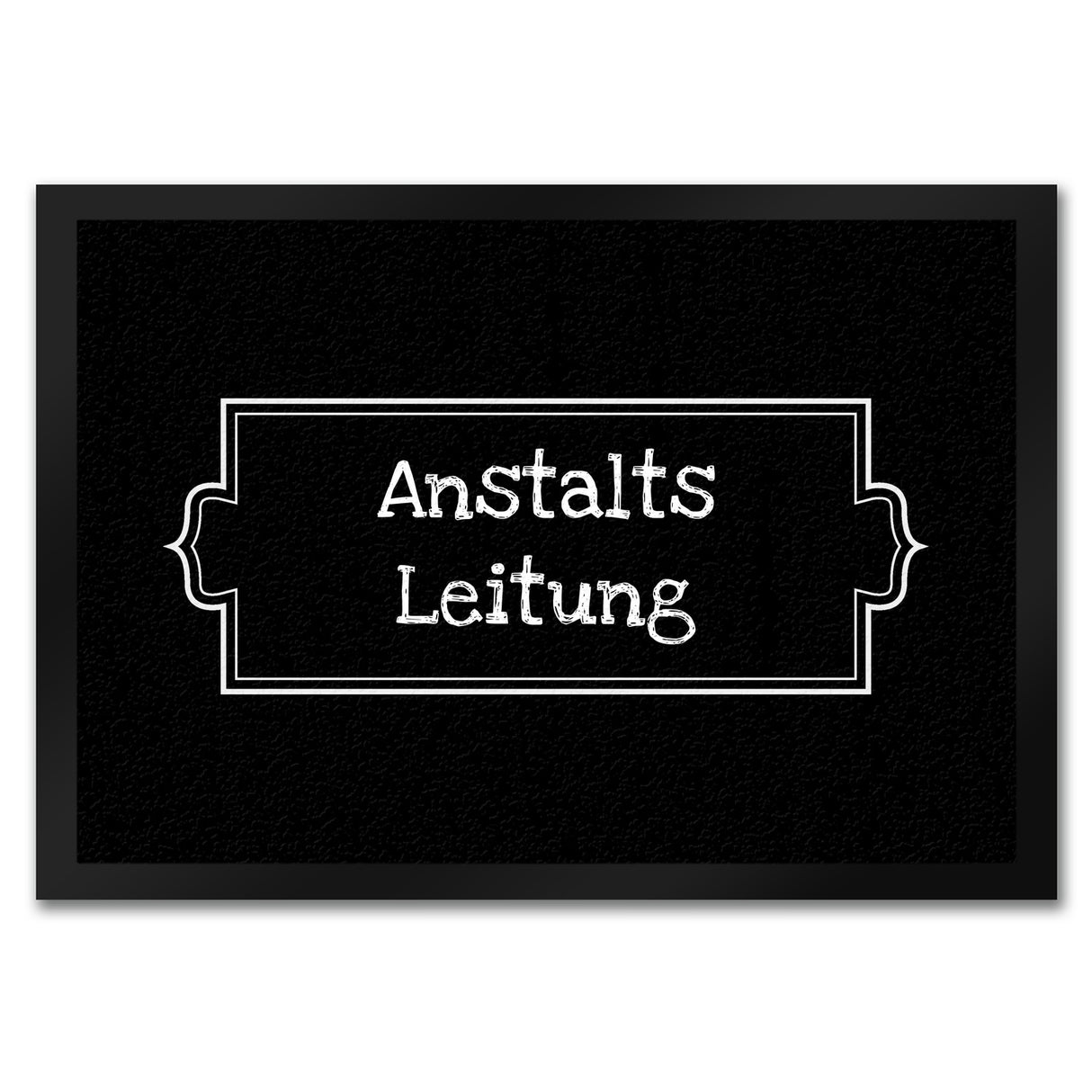 Anstalts-Leitung Fußmatte mit 35x50 cm -weiß