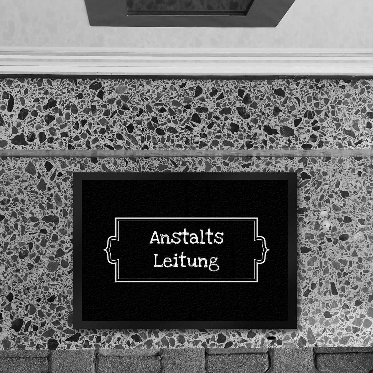 Anstalts-Leitung Fußmatte mit 35x50 cm -weiß
