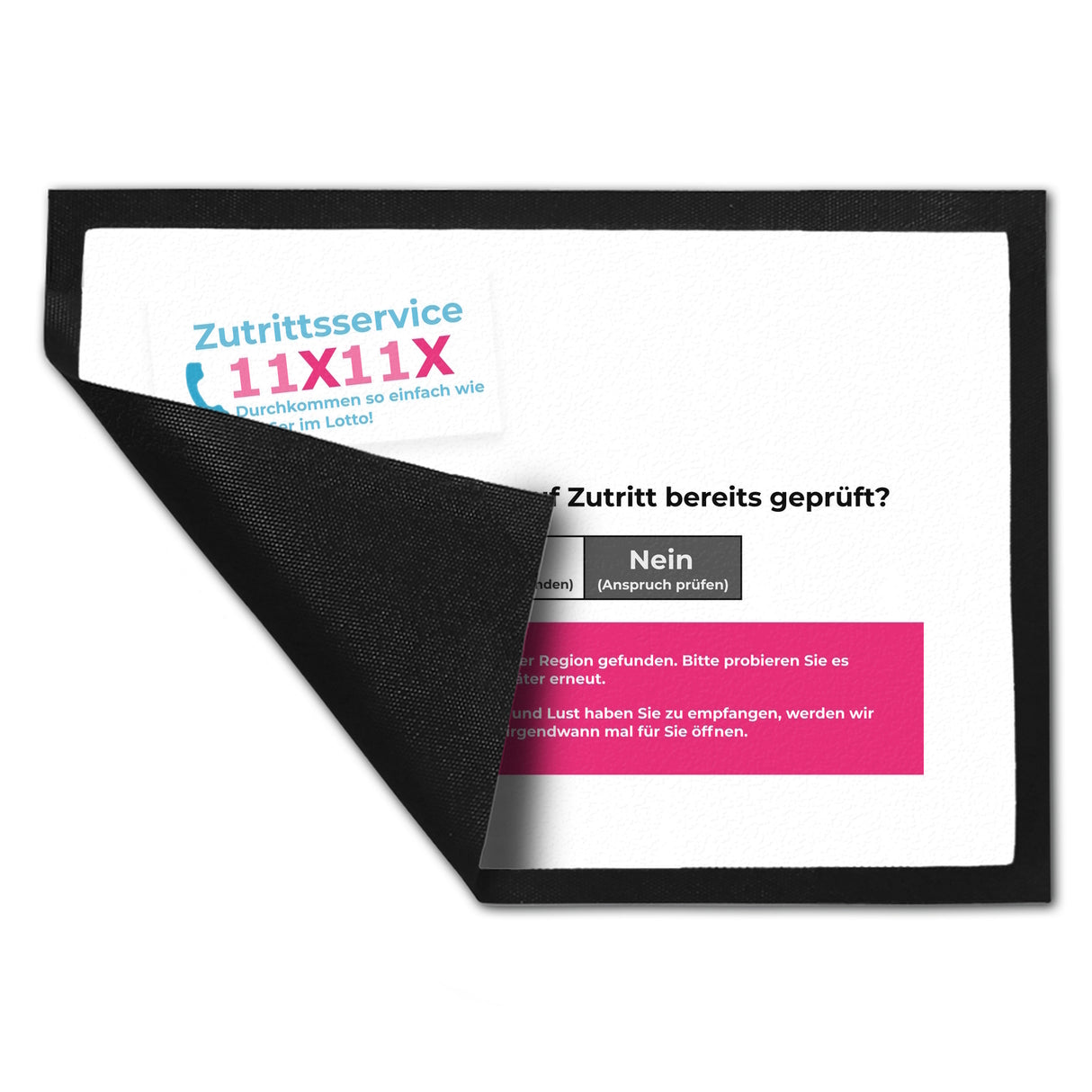 Anmeldung zur Impfung Satire Fußmatte in 35x50 cm