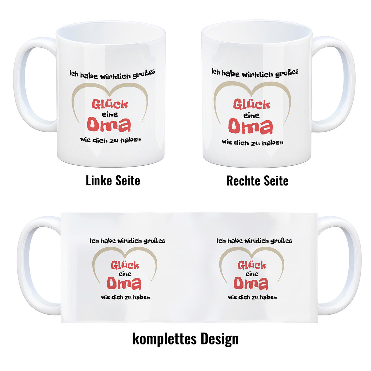 Ich habe wirklich großes Glück eine Oma wie dich zu haben Kaffeebecher