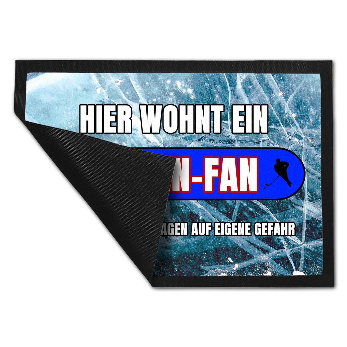 Hier wohnt ein Berlin-Fan Fußmatte in 35x50 cm mit Eishallen Boden-Motiv