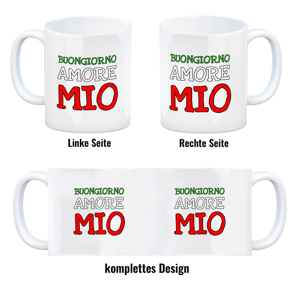 Buongiorno Amore Mio Italien Kaffeebecher