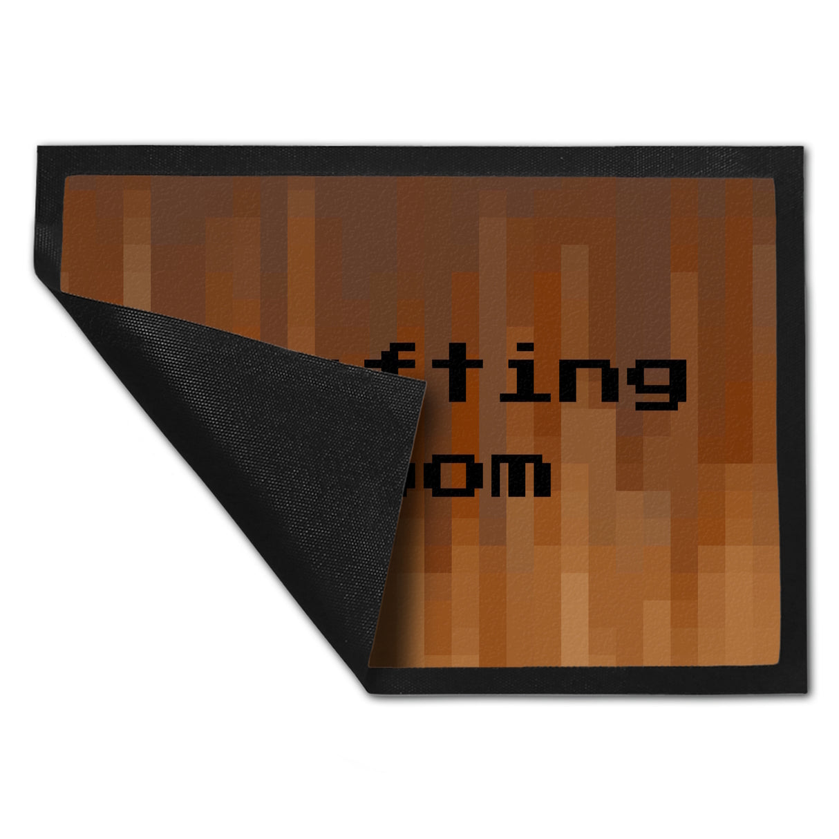 Fußmatte in 35x50 cm mit Pixelmotiv und Spruch: Crafting Room Pixel Art Zockerzimmer