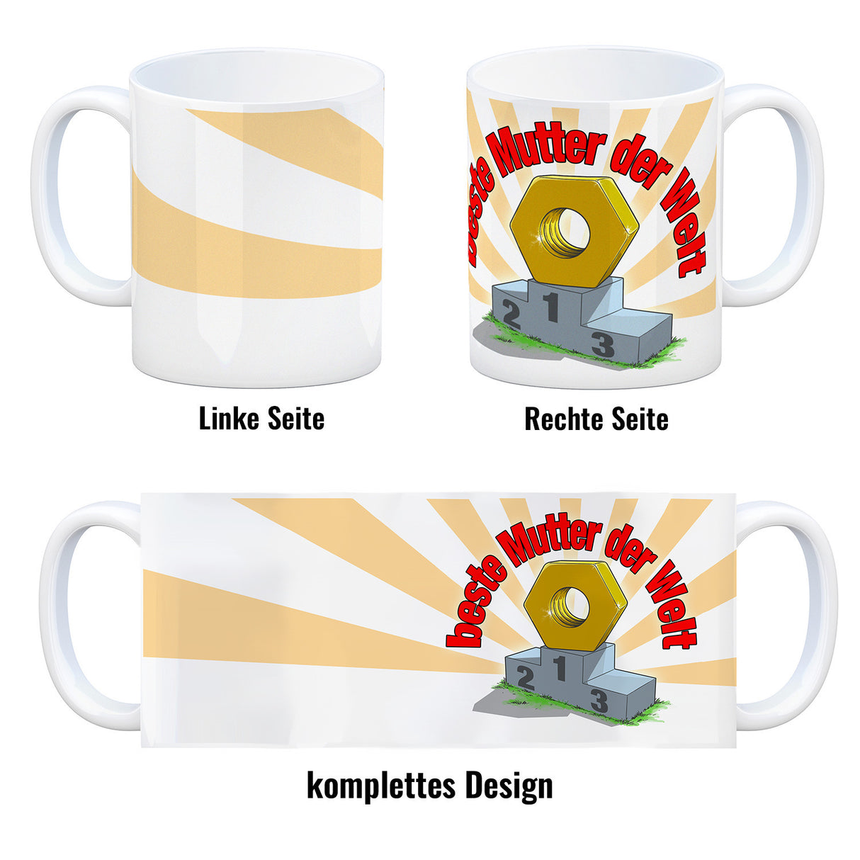 Kaffeebecher beste Mutter der Welt Geschenk zum Muttertag für Mama Handwerk