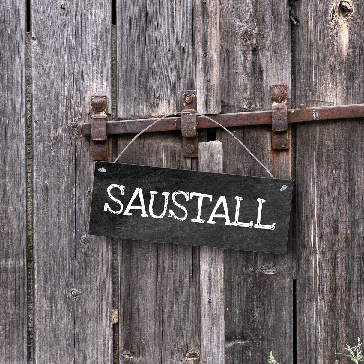 Saustall Metallschild das perfekte Türschild fürs Kinderzimmer