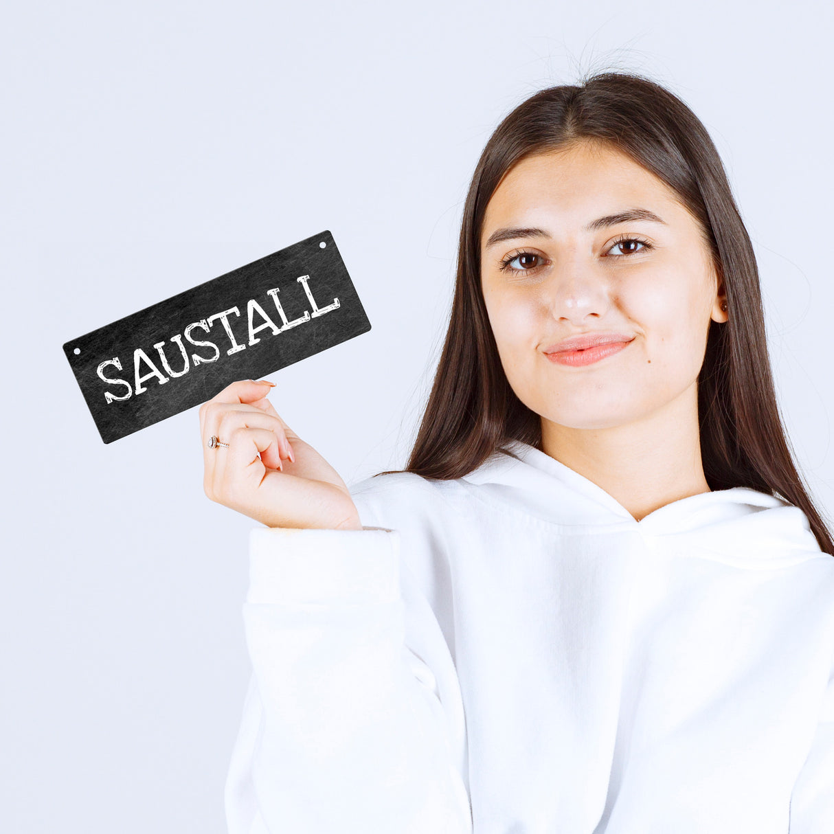 Saustall Metallschild das perfekte Türschild fürs Kinderzimmer