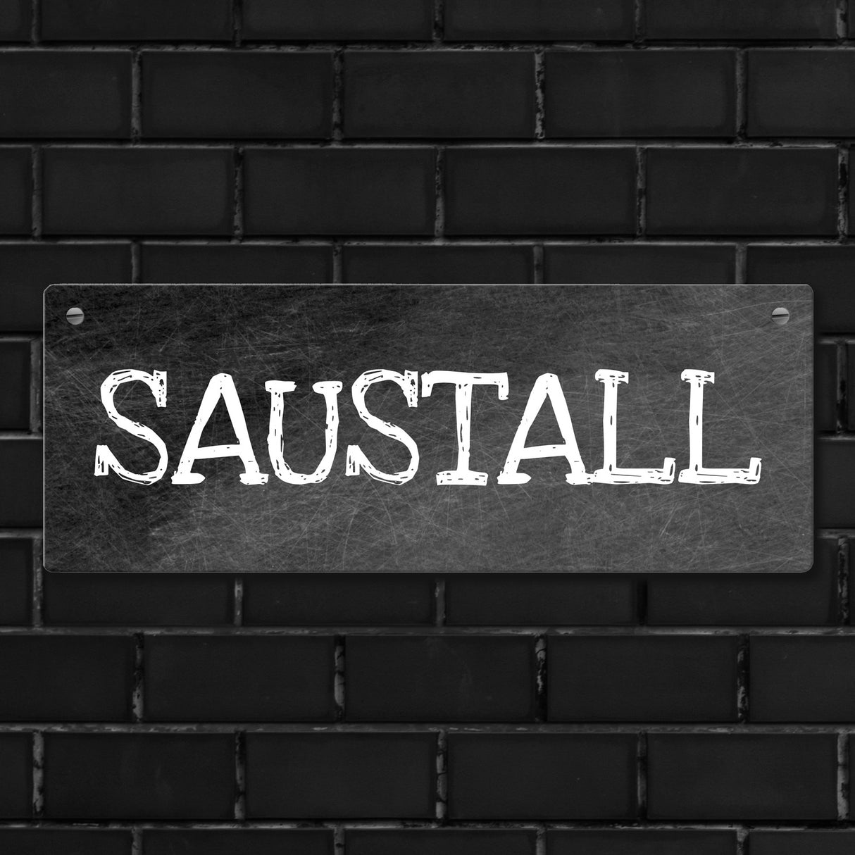 Saustall Metallschild das perfekte Türschild fürs Kinderzimmer