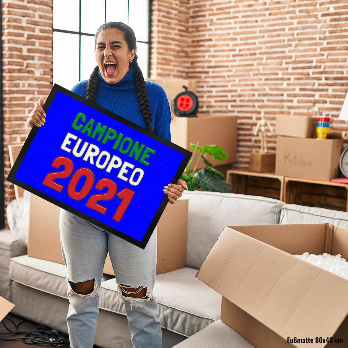 Fussmatte Campione Europeo 2021 Italia Italien Europameister Zerbino