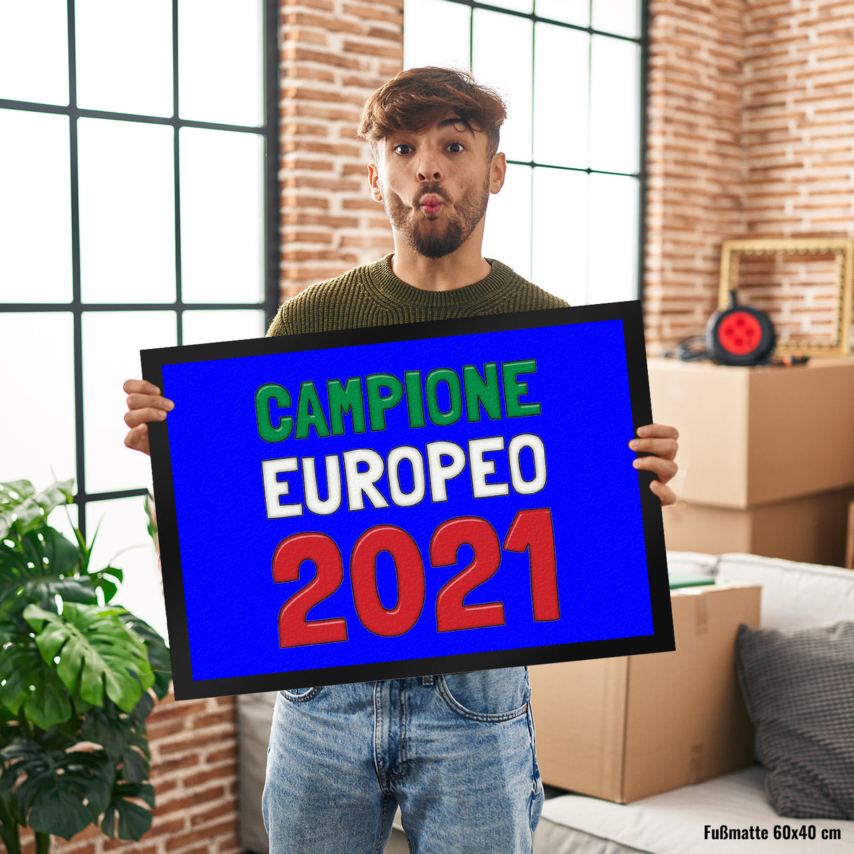 Fussmatte Campione Europeo 2021 Italia Italien Europameister Zerbino