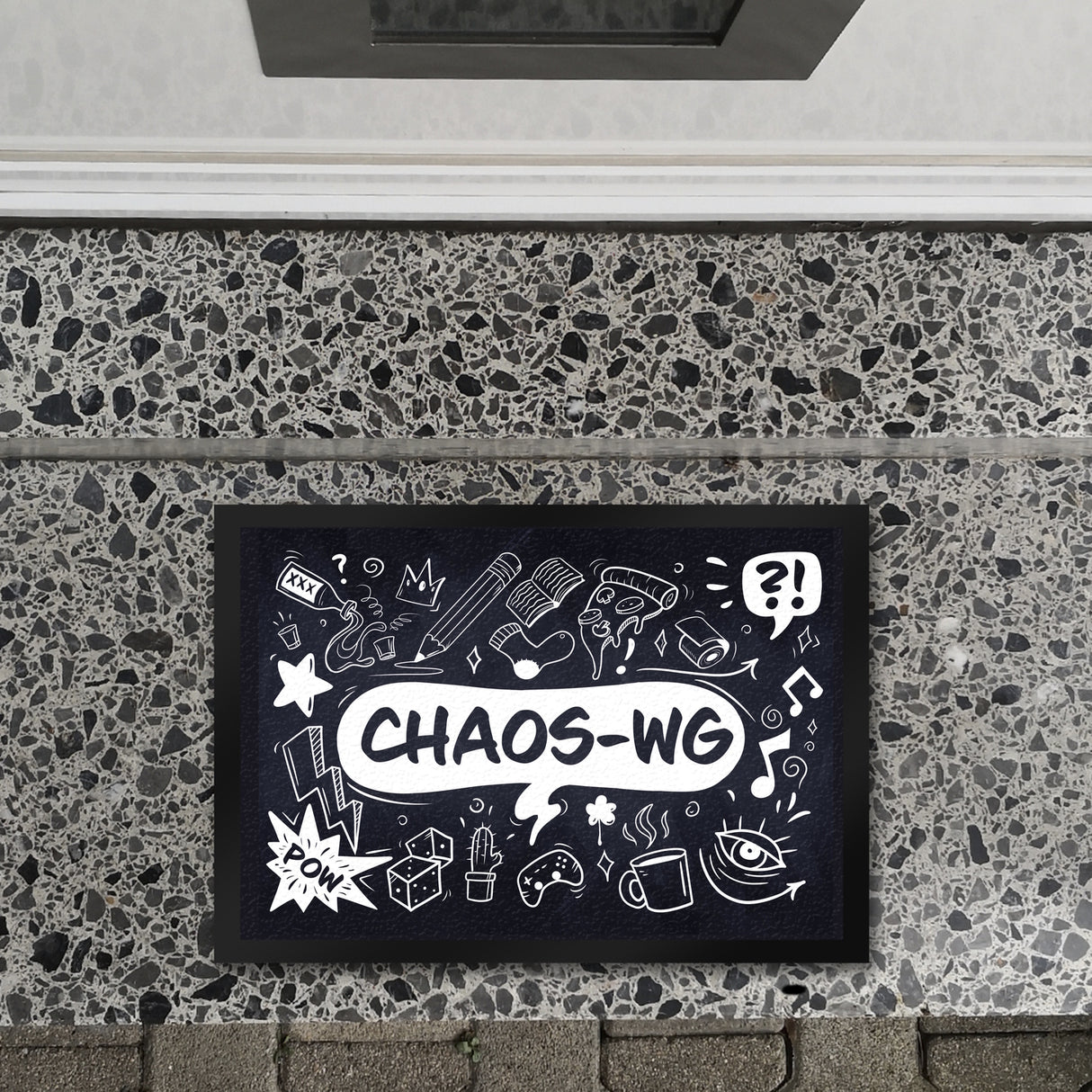 Fußmatte mit Chaos WG Motiv - mit vielen witzigen Comicdesigns