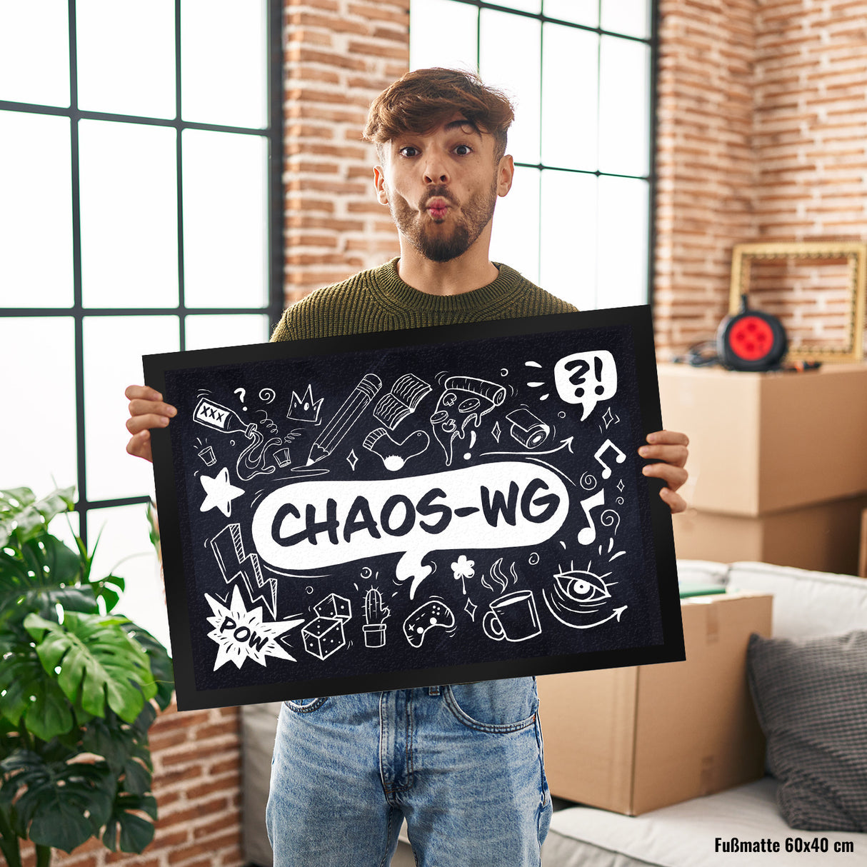 Fußmatte mit Chaos WG Motiv - mit vielen witzigen Comicdesigns
