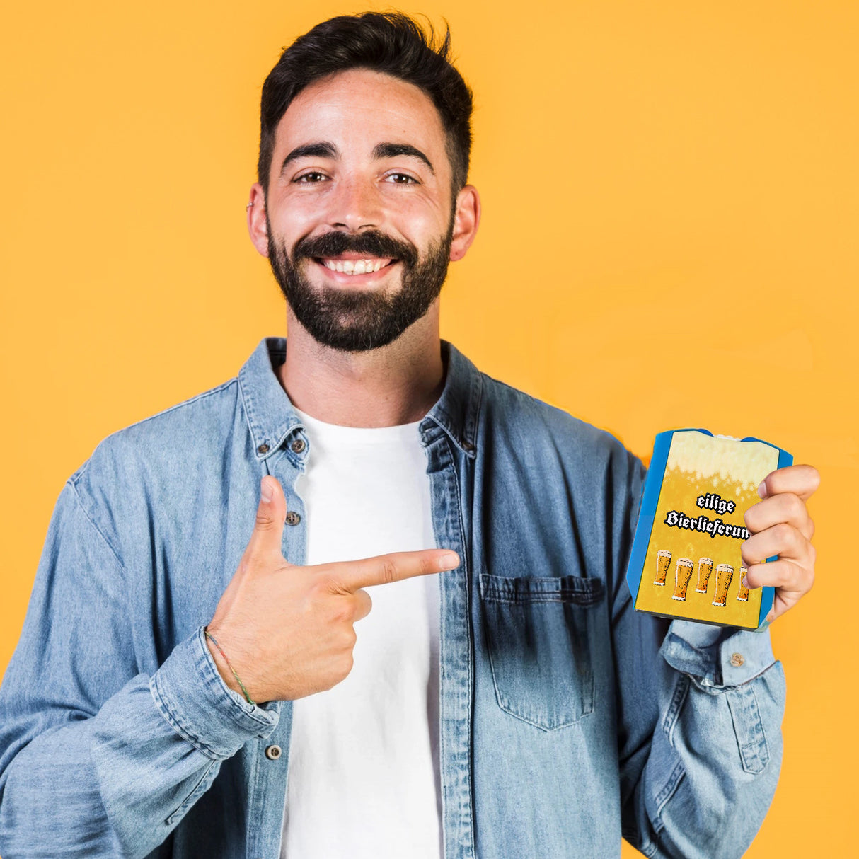 Bier Parkscheibe mit Spruch eilige Bierlieferung mit 2 Einkaufswagenchips