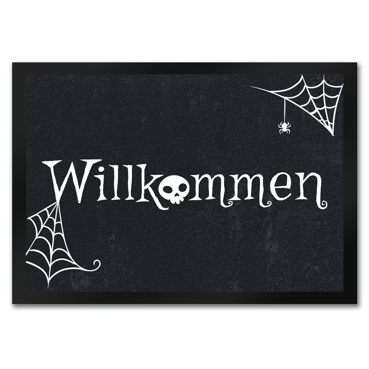 Willkommen Halloween Fußmatte mit grusligen Motiven