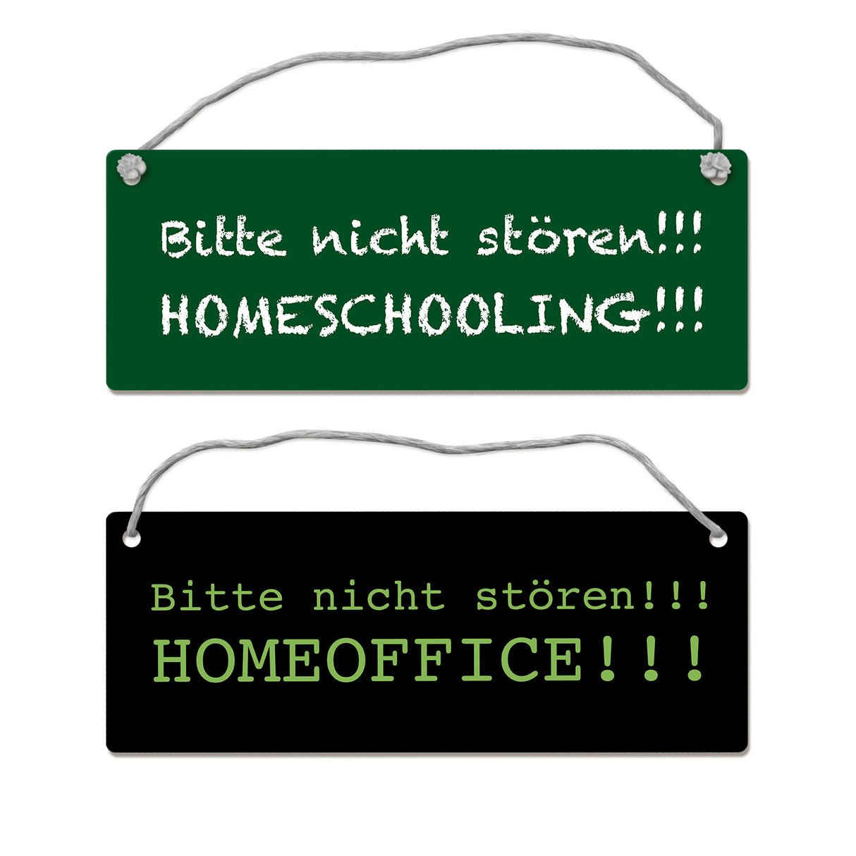 Wendeschild mit Kordel Für Familien, die im Homeoffice arbeiten und ihre Kinder zu Hause unterrichten müssen. Das Hängeschild ist perfekt für Türen oder Wände geeignet.