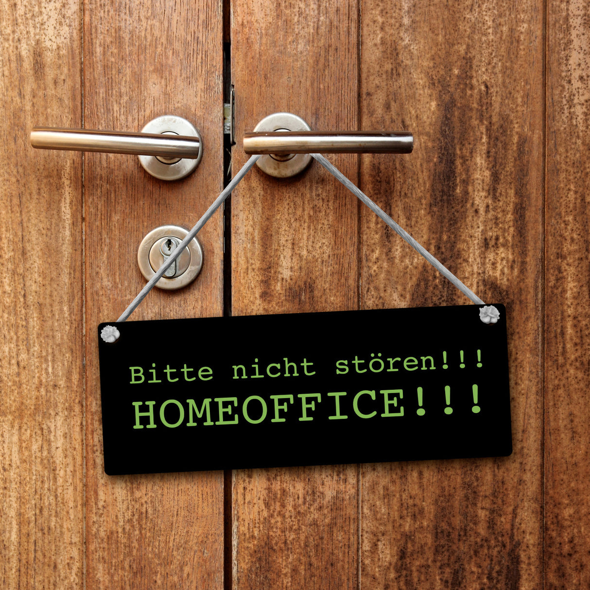 Wendeschild mit Kordel Für Familien, die im Homeoffice arbeiten und ihre Kinder zu Hause unterrichten müssen. Das Hängeschild ist perfekt für Türen oder Wände geeignet.