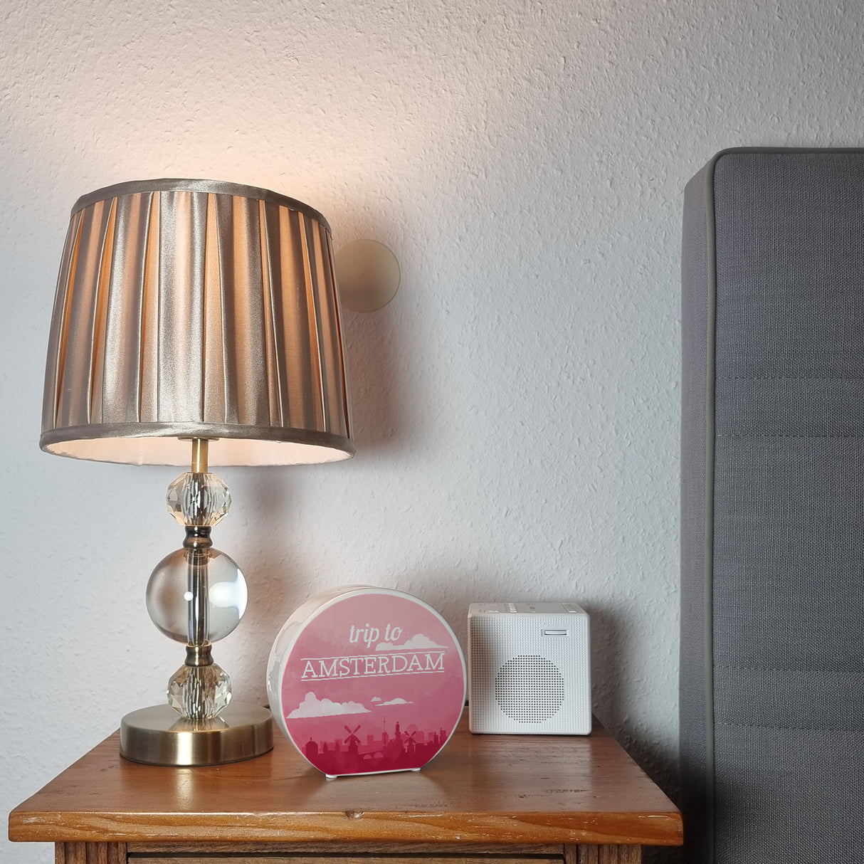 Spardose mit schönem Motiv und Text - Trip to Amsterdam