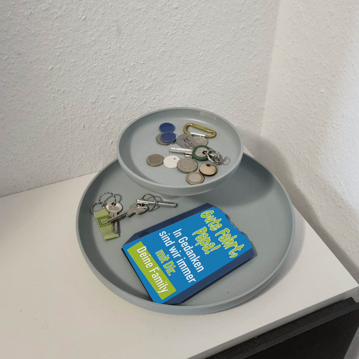 Parkscheibe mit Spruch - Gute Fahrt Papa! Deine Family als Geschenk zum Vatertag