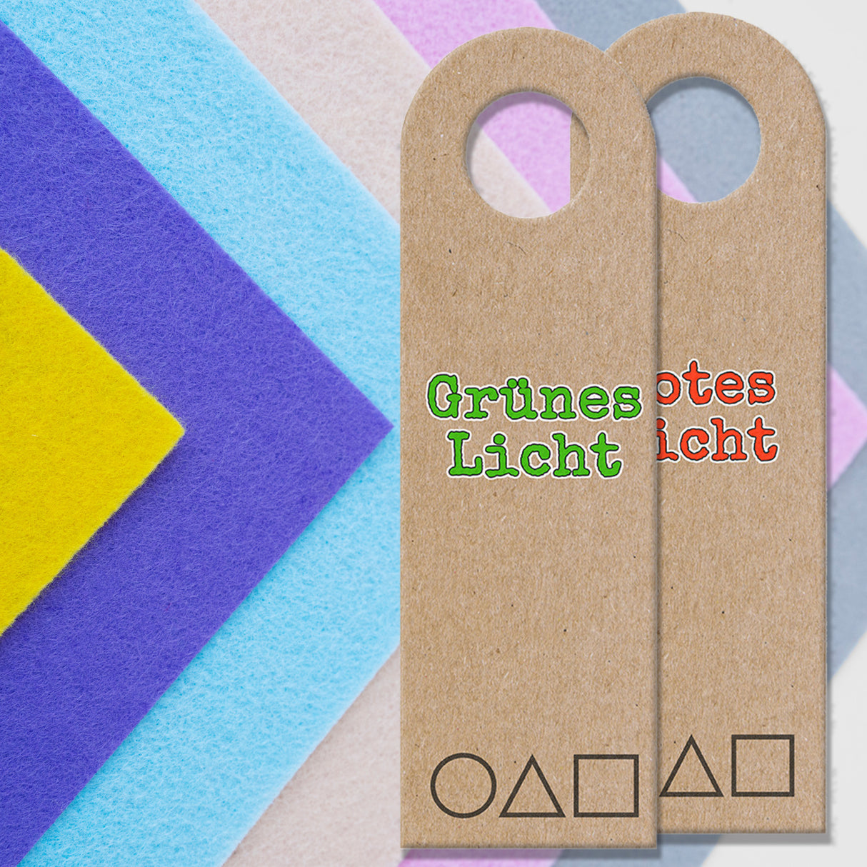 Türhänger mit Serienmotiv Rotes Licht - Grünes Licht Spiel Variante 1
