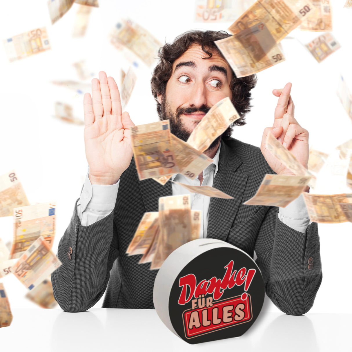 Spardose zum Thema Dankbarkeit - Danke für Alles!