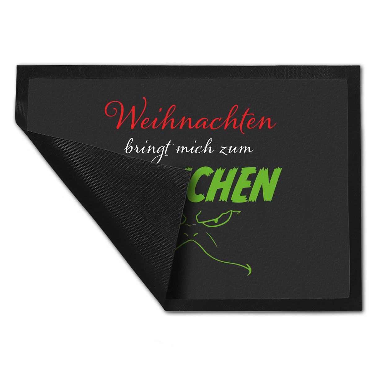 Weihnachten bringt mich zum grinchen Fußmatte mit Spruch