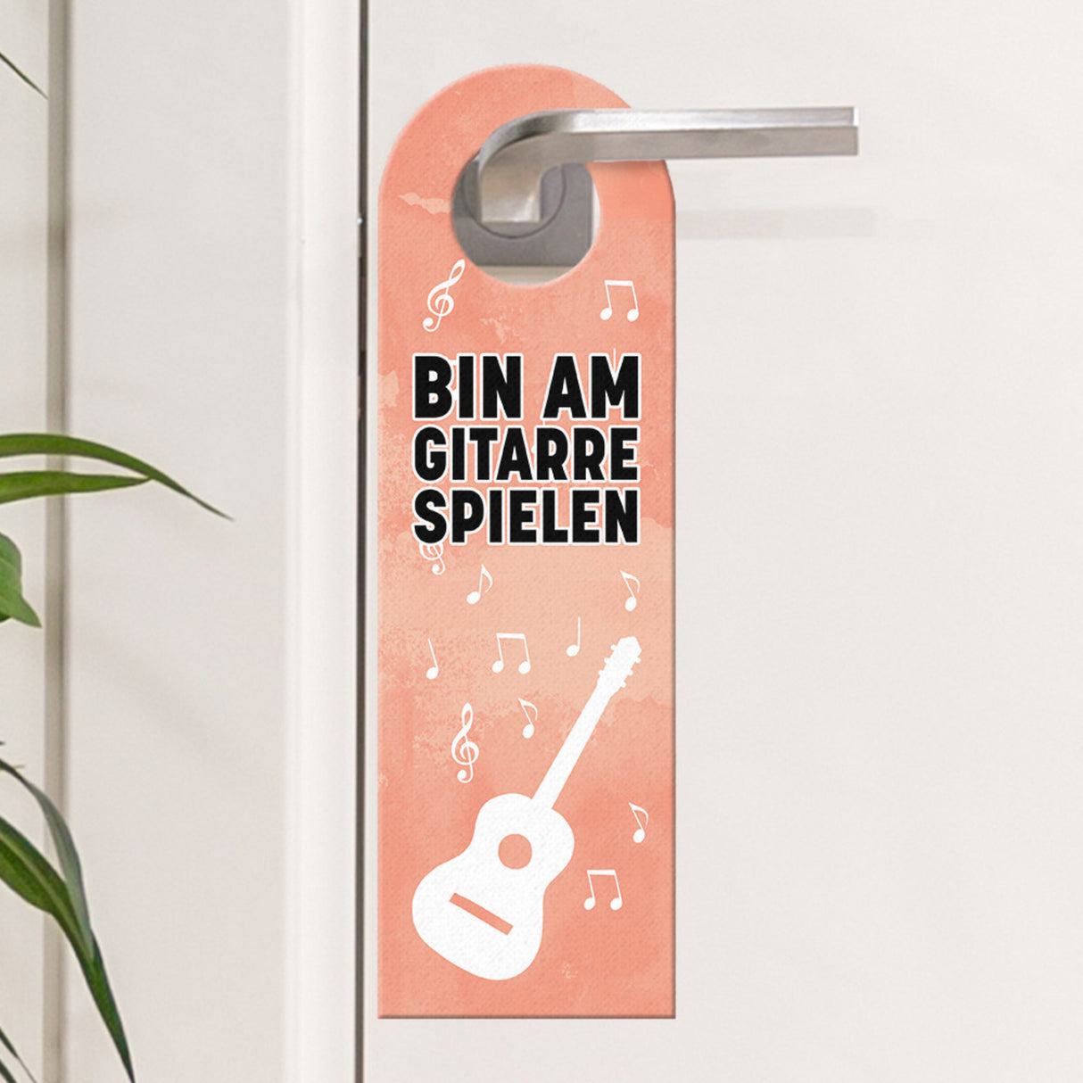 Bin am Gitarre spielen oder komm rein Türhänger