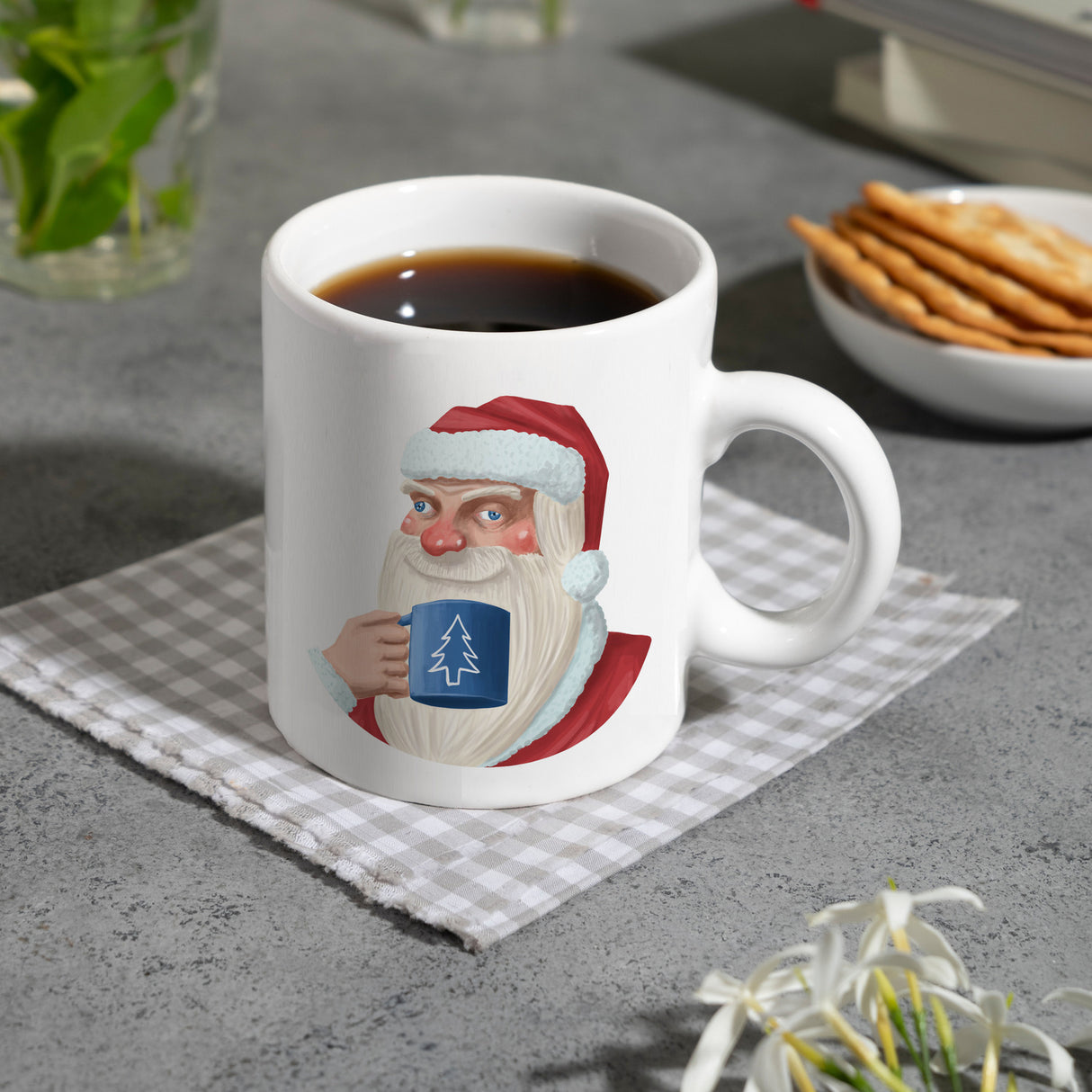 Ein Glühwein am Morgen vertreibt Kummer und Sorgen lustige Glühweintasse