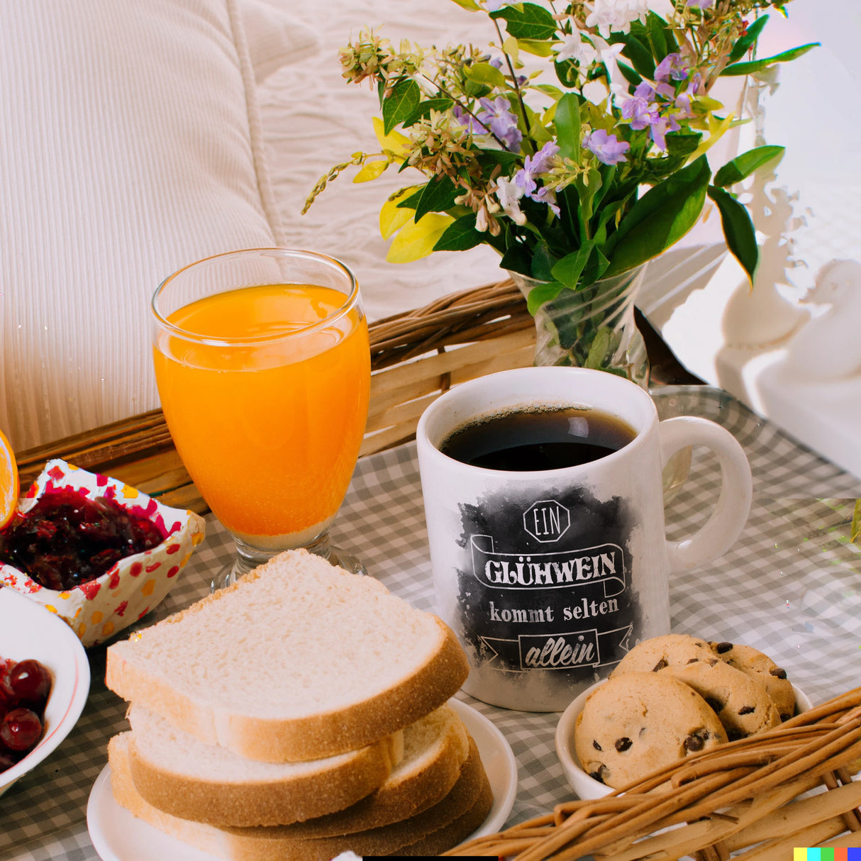 Ein Glühwein kommt selten allein lustige Tasse mit Glühwein Strichliste