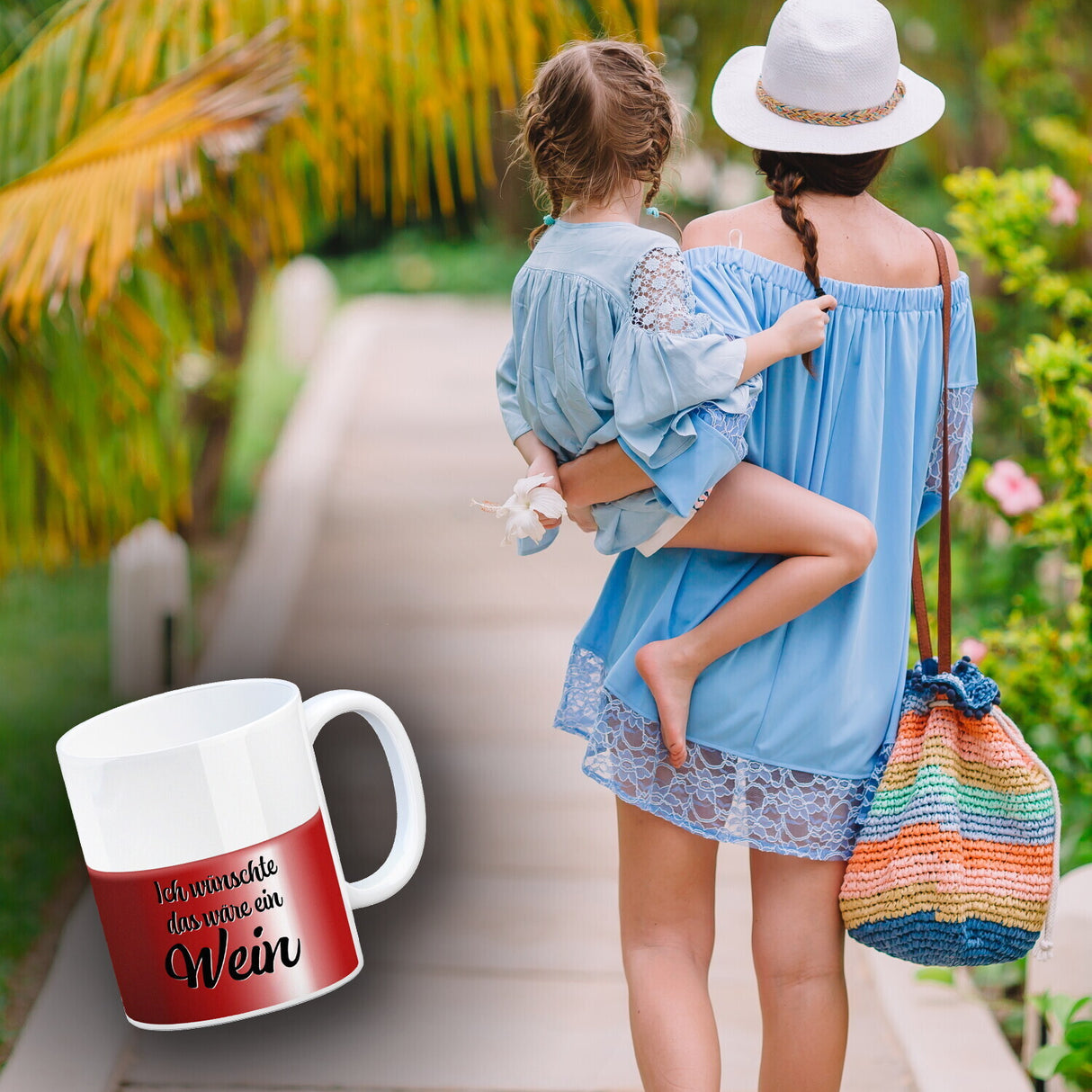 Ich wünschte das wäre ein Wein Kaffeebecher