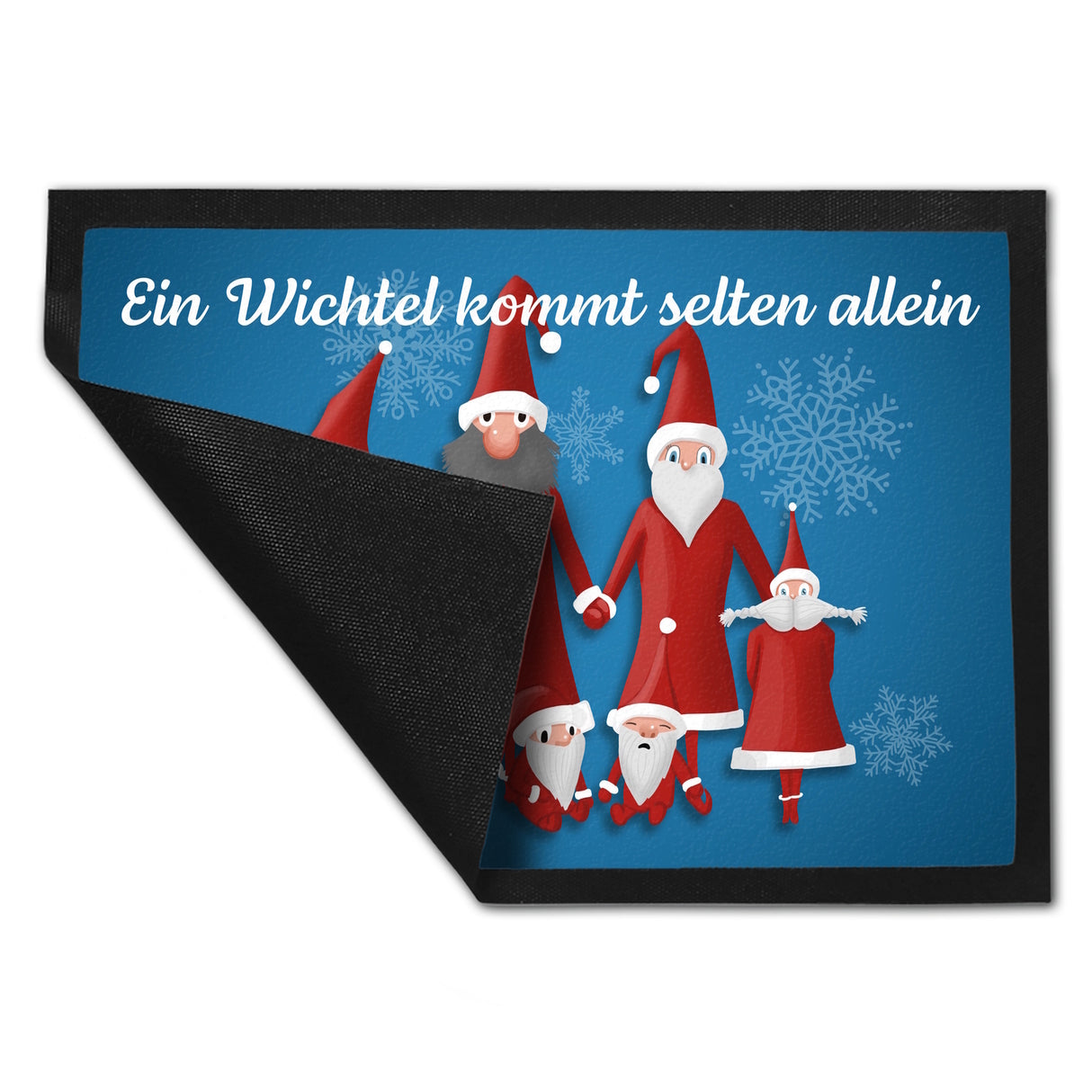 Ein Wichtel kommt selten allein mit lustigen Wichteln Fußmatte
