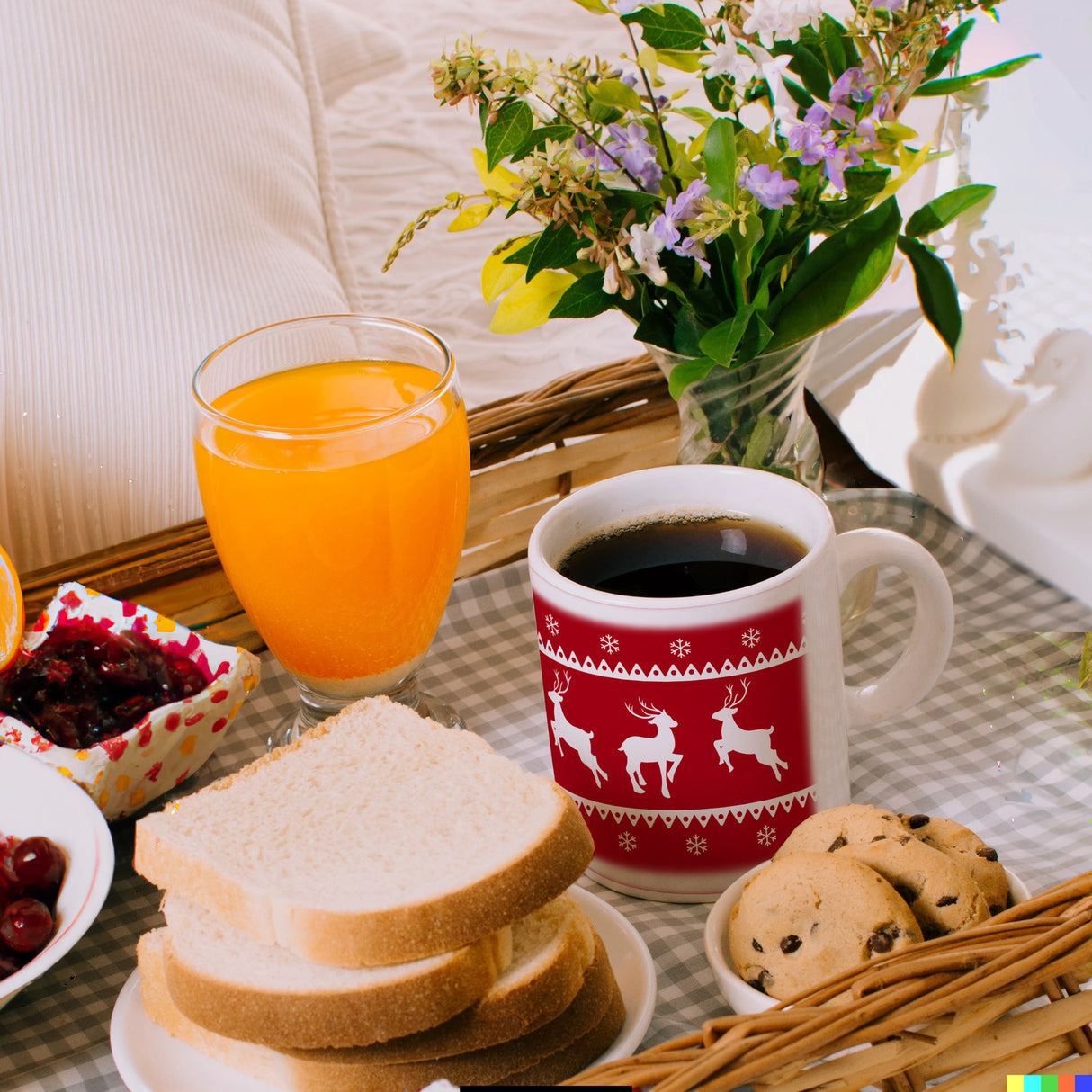 Weihnachten Kaffeebecher mit Rentieren