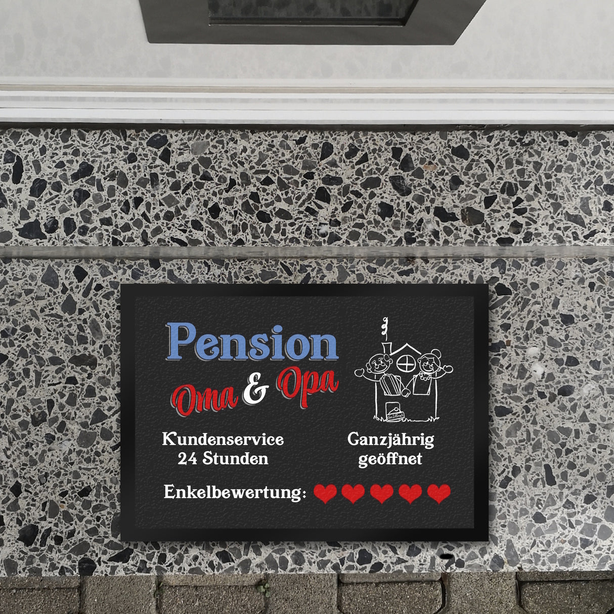 Pension Oma und Opa Fußmatte