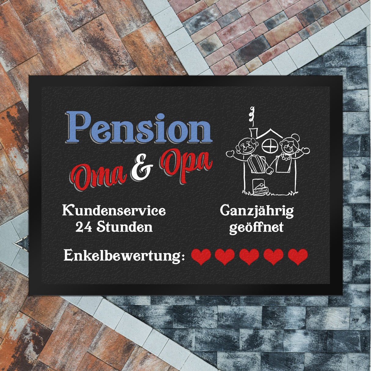 Pension Oma und Opa Fußmatte