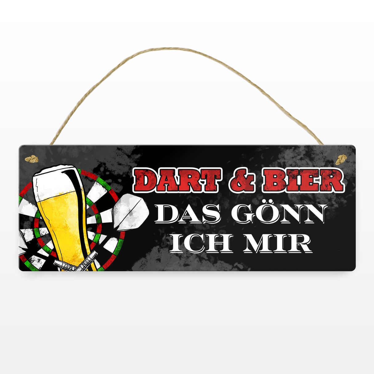 Dart und Bier das gönn ich mir Metallschild