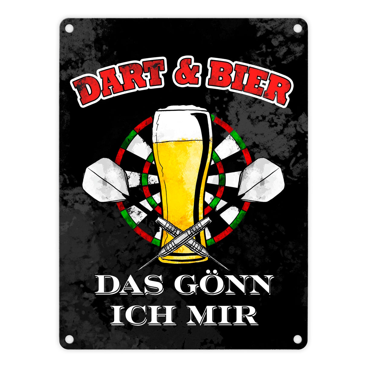 Dart und Bier das gönn ich mir Metallschild