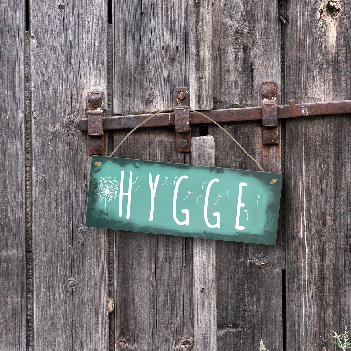 Hygge für eine gemütliche und herzliche Atmosphäre Metallschild