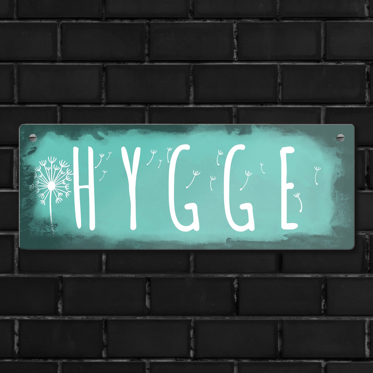 Hygge für eine gemütliche und herzliche Atmosphäre Metallschild