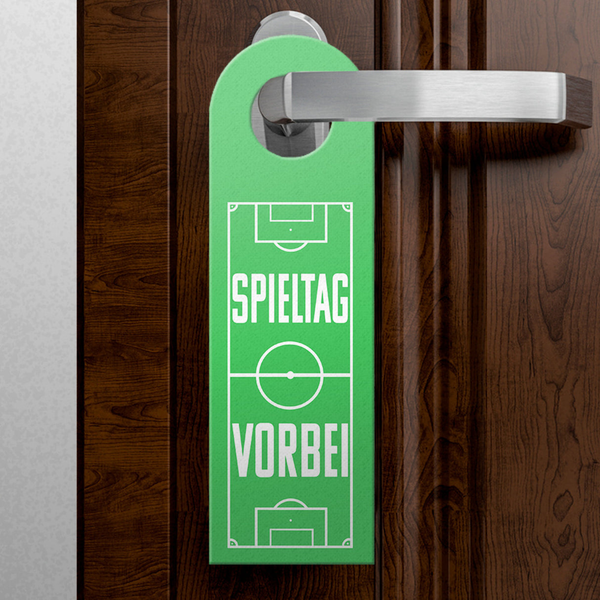 Fußball Spieltag Türhänger für Fußballfans und grün