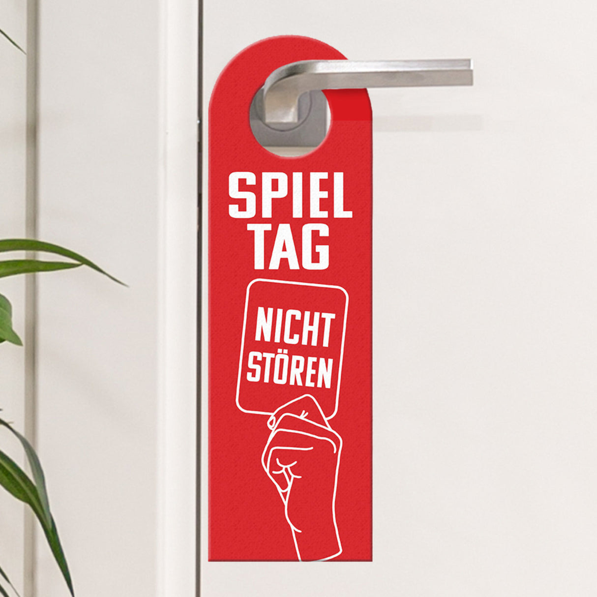 Fußball Spieltag Türhänger für Fußballfans und grün