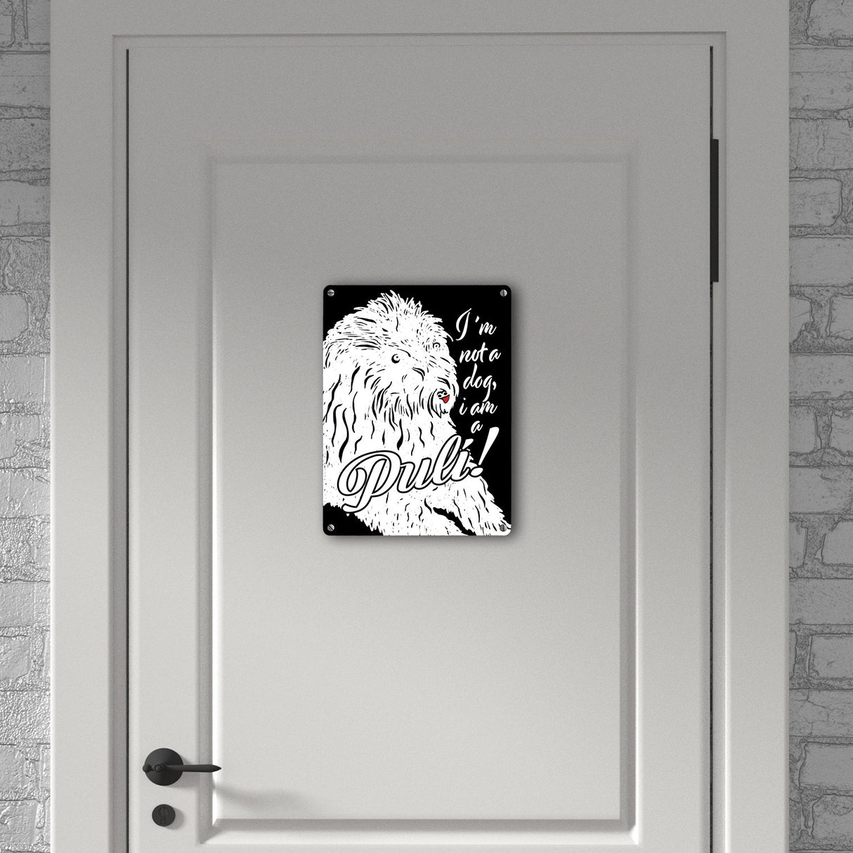 I'm not a dog I am a Puli! Metallschild