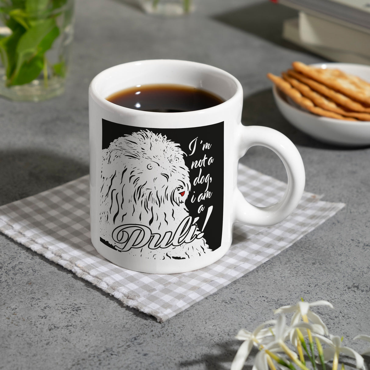 I'm not a dog I am a Puli! Kaffeebecher