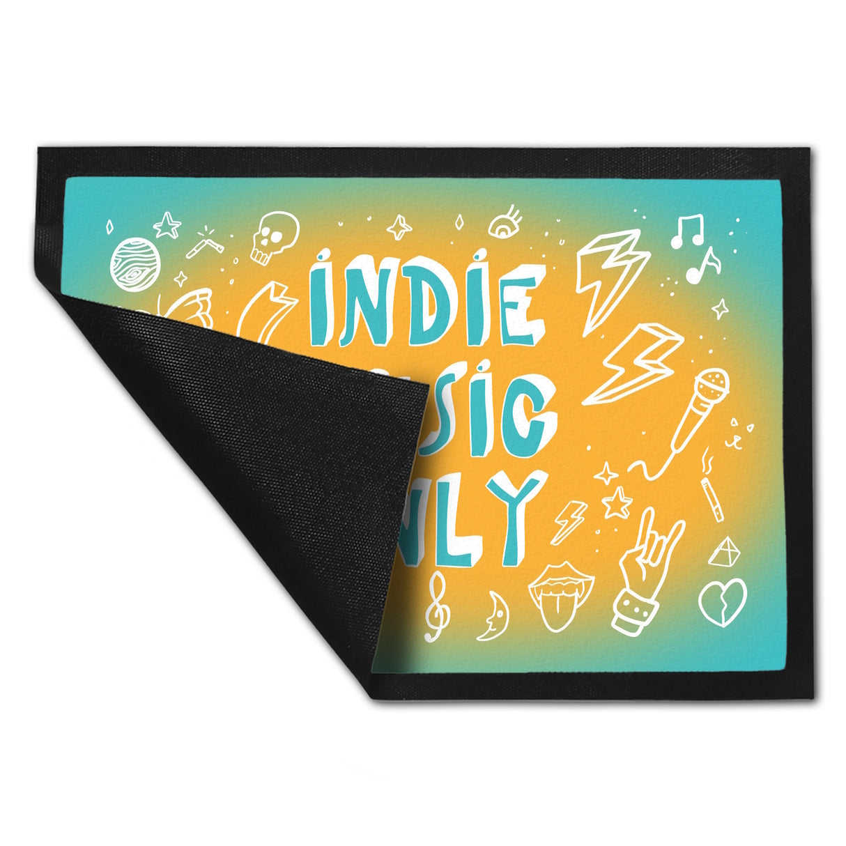 Indie Music Only Fußmatte für Indiefans und Festivalgänger