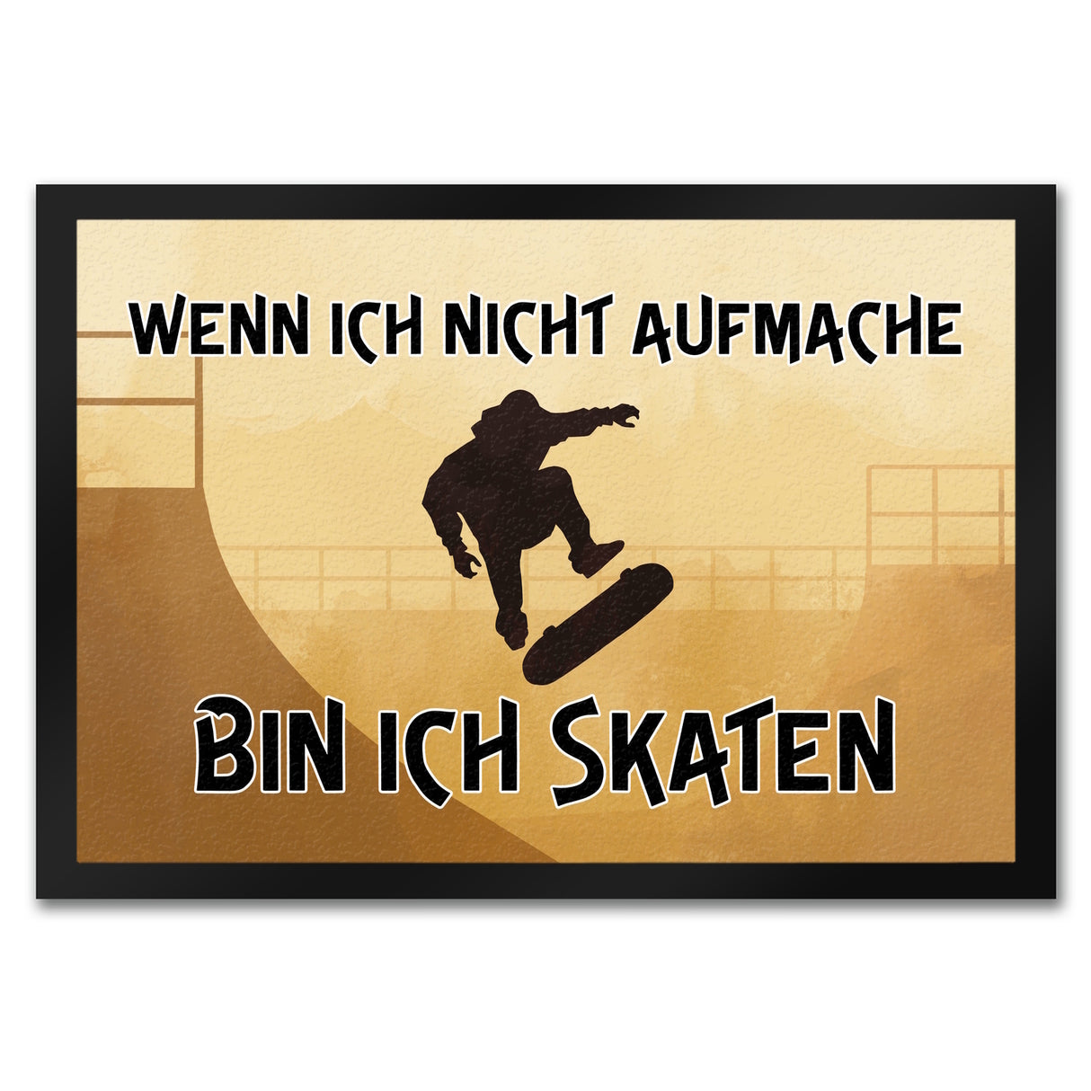 Wenn ich nicht aufmache bin ich skaten Fußmatte für Skater