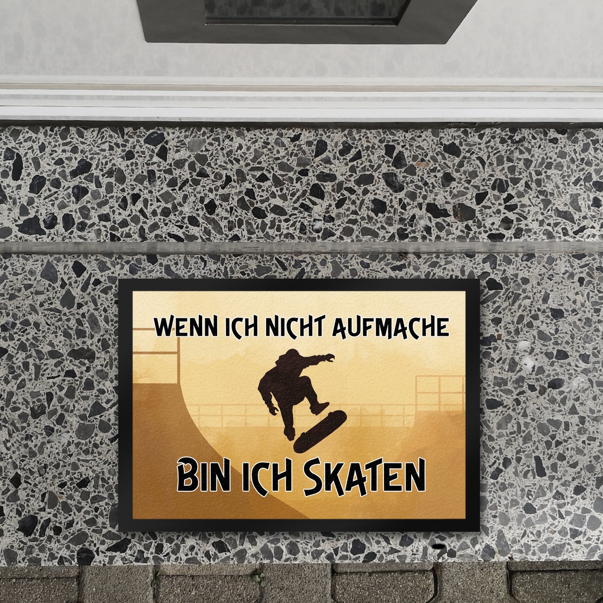 Wenn ich nicht aufmache bin ich skaten Fußmatte für Skater
