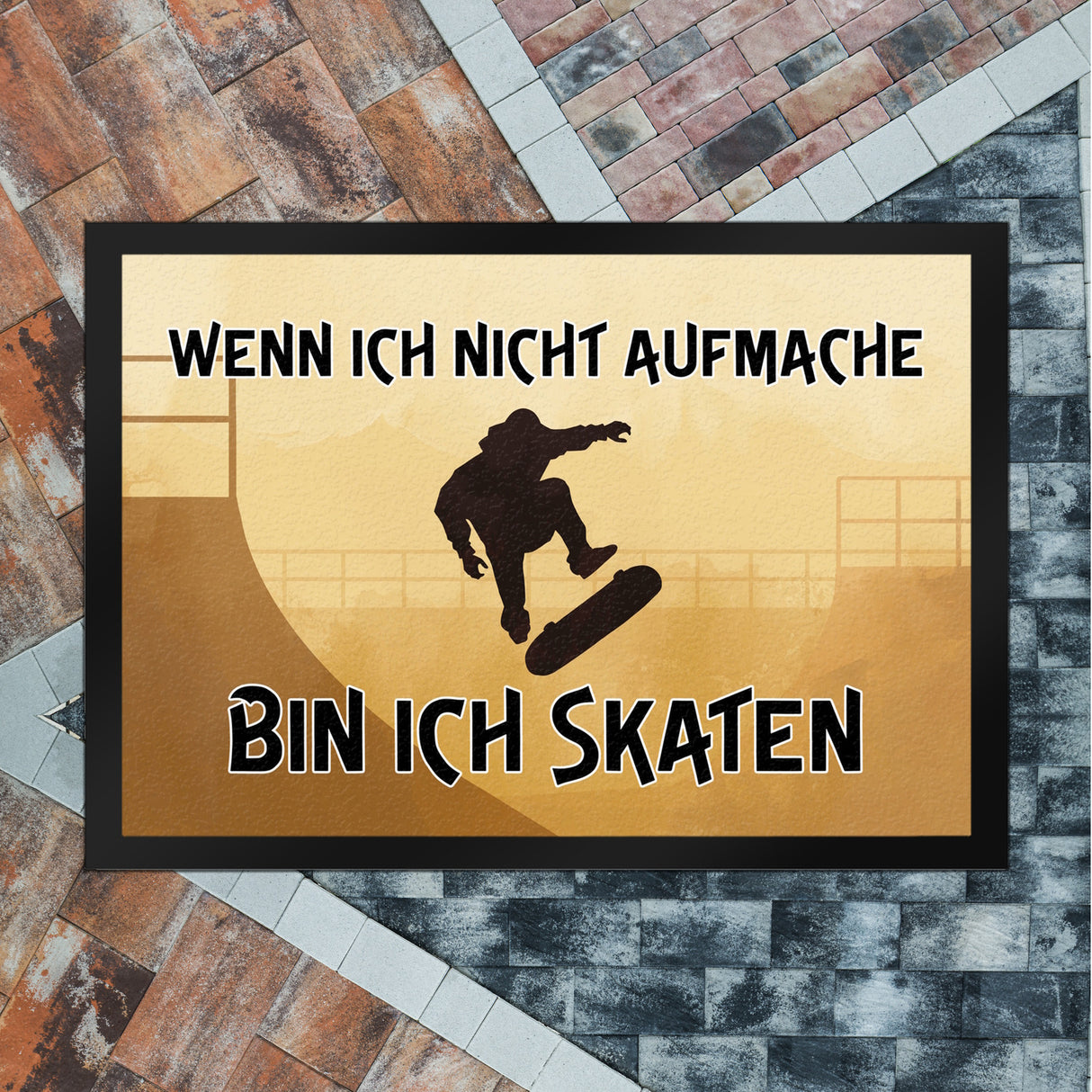 Wenn ich nicht aufmache bin ich skaten Fußmatte für Skater