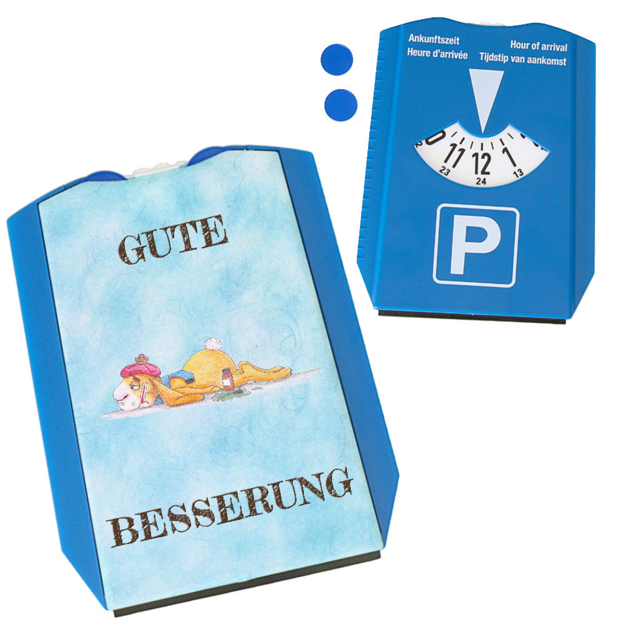 Gute Besserung Parkscheibe mit Hase