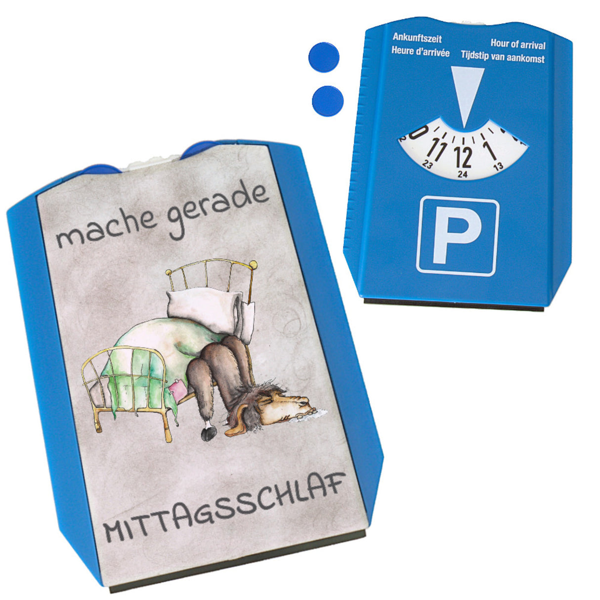 mache gerade Mittagsschlaf Parkscheibe mit Lama