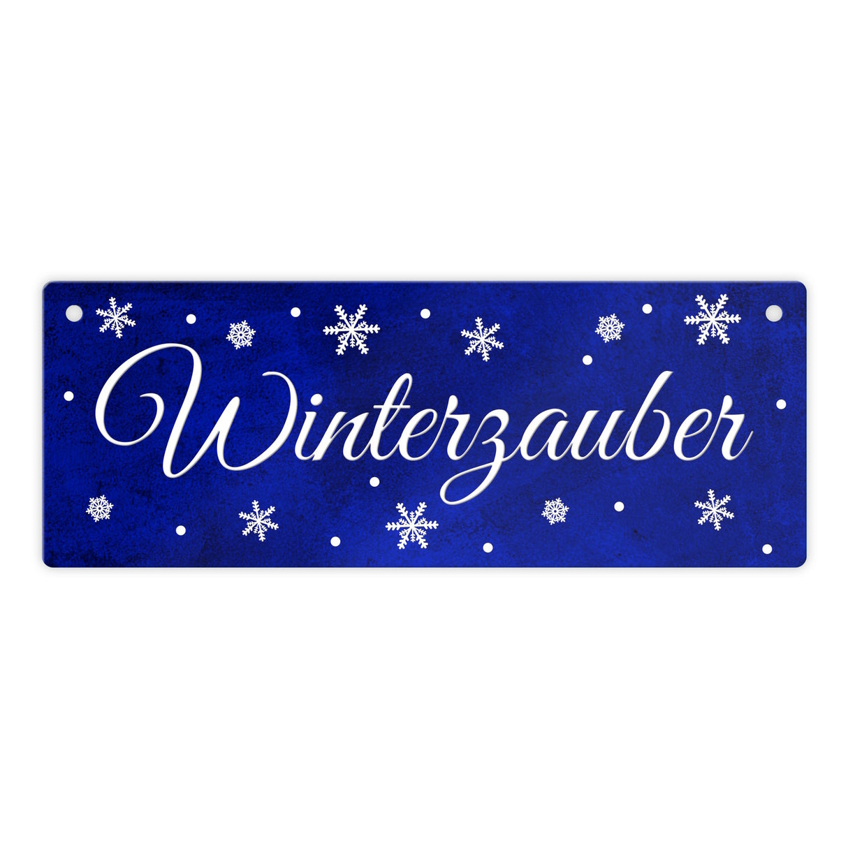 Winter Metallschild zum Thema Winter
