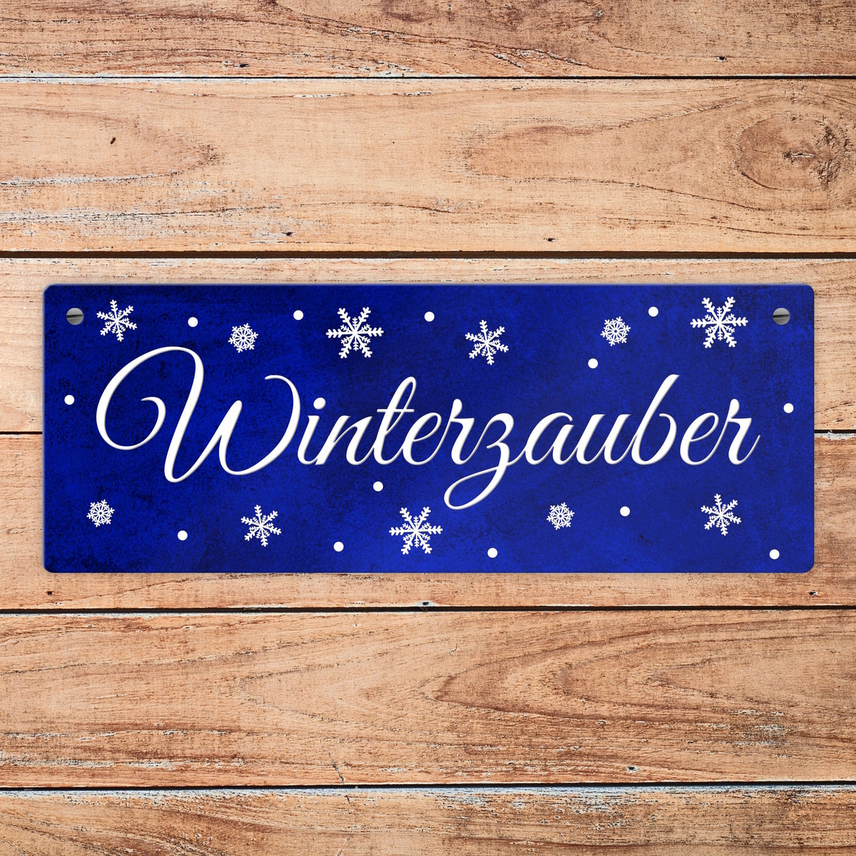 Winter Metallschild zum Thema Winter