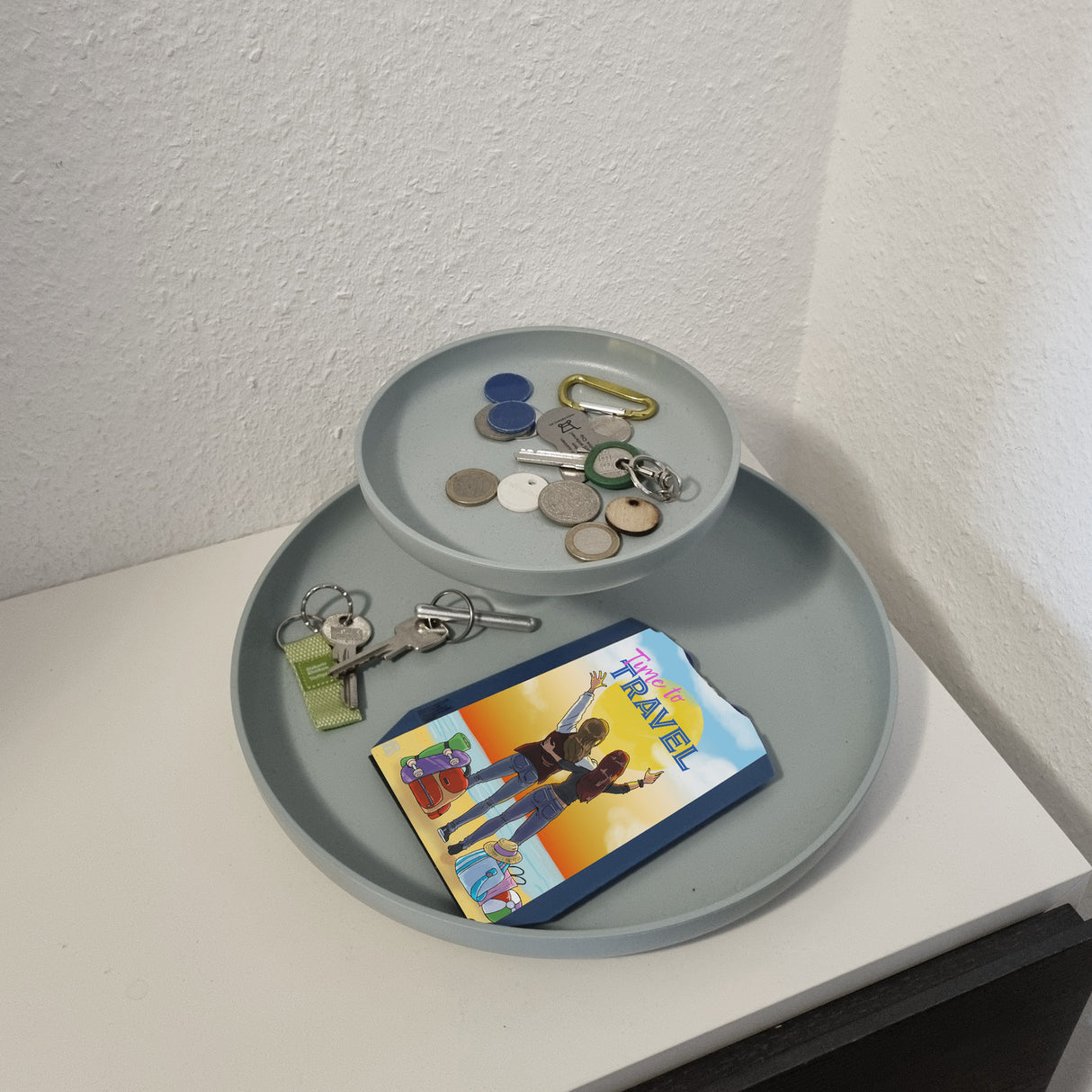 Time to travel beste Freundin Parkscheibe mit 2 Einkaufswagenchips