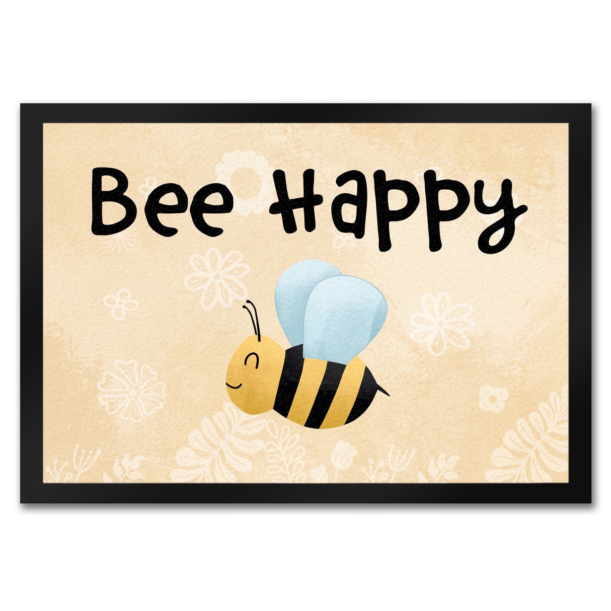 Bee Happy lustige Fußmatte mit glücklicher Biene